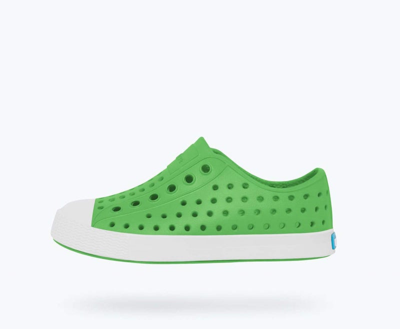 Native Shoes, Jefferson Child, Kids Lightweight Sneaker, Grasshopper Green/Shell White, 4 M US Toddler - Image 3